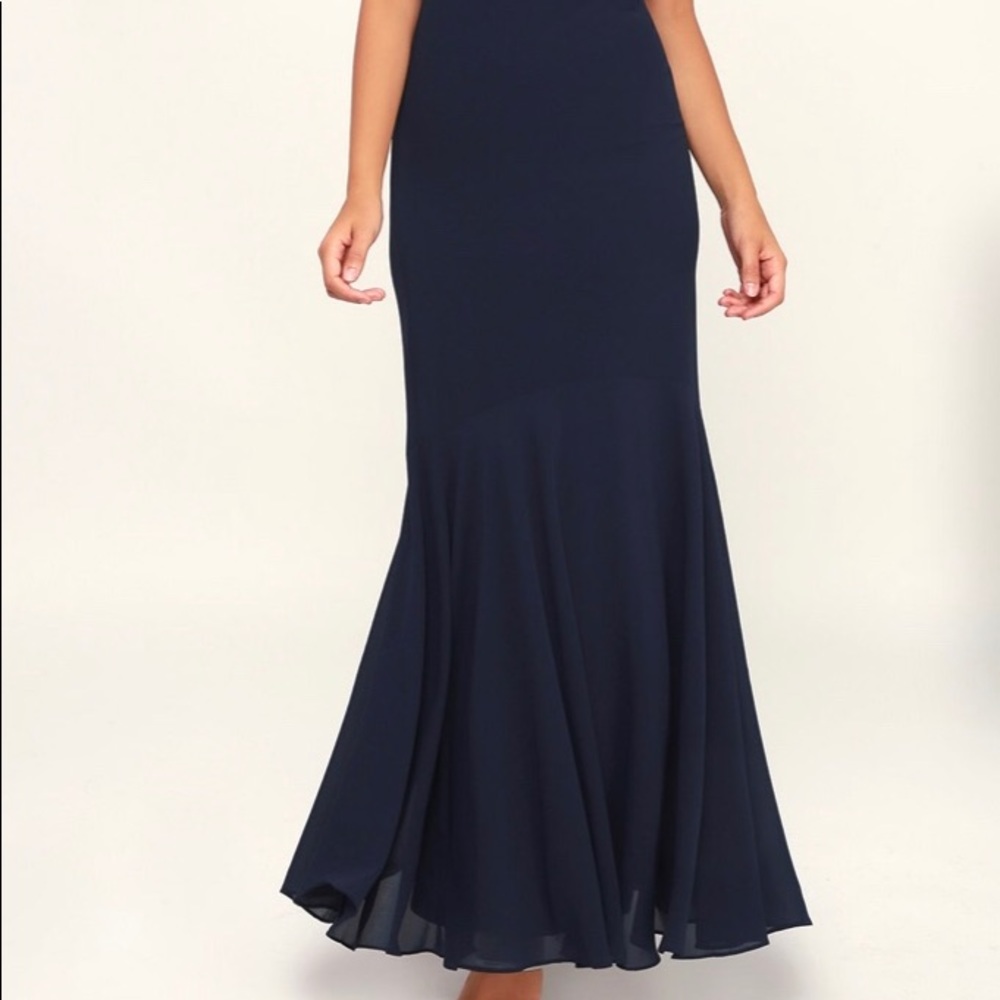 Lulus Navy Blue Maxi Dress - Picture 4 of 8
